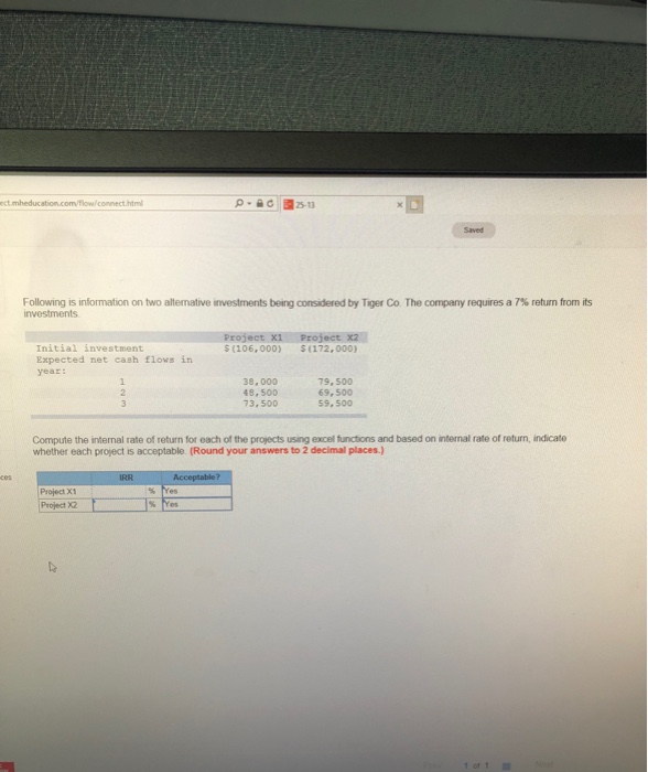  Following is in ormation on two alternative mes ments being considered