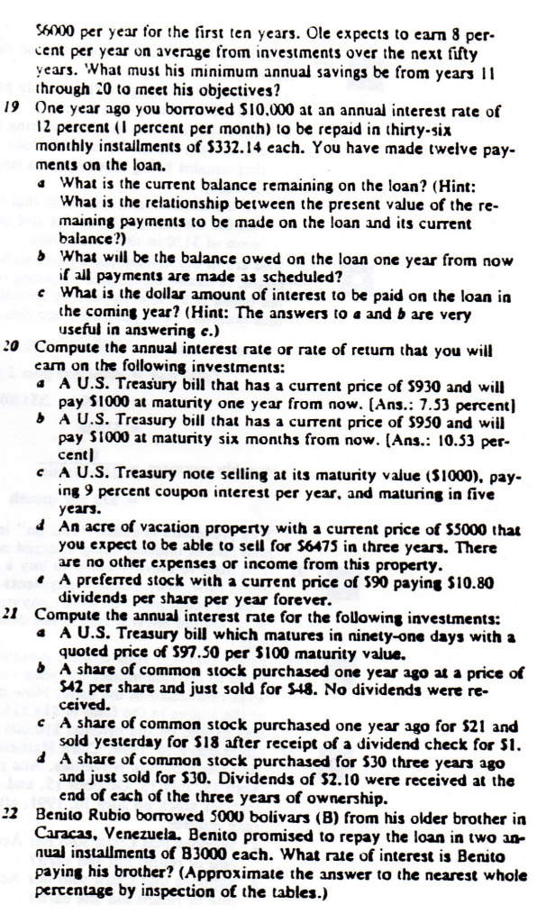  56000 per year for the first ten years. Ole expects to