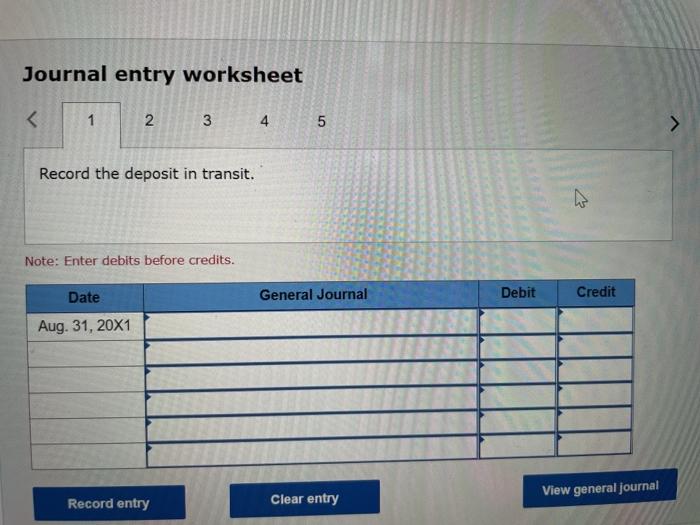 indicate that a $1,600 deposit dated August 30 and a $601 deposit