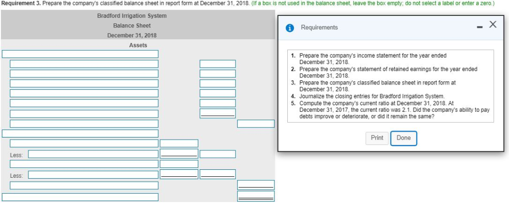 but still need help with requirements 3-5 as listed below. P4-30A (similar