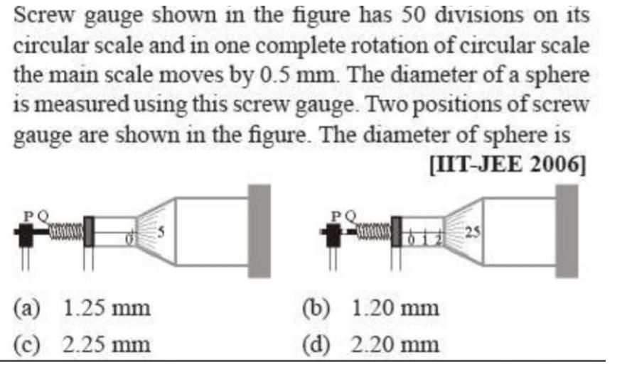 [Solved] Screw gauge shown in the figure has 50 di SolutionInn
