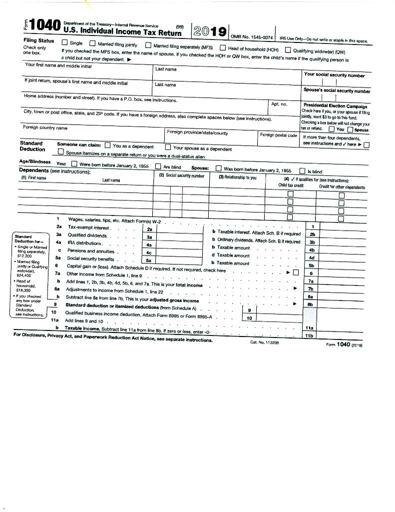 Solved Alexander Smith And His Wife Allison Are Married And File A Joint Tax Solutioninn