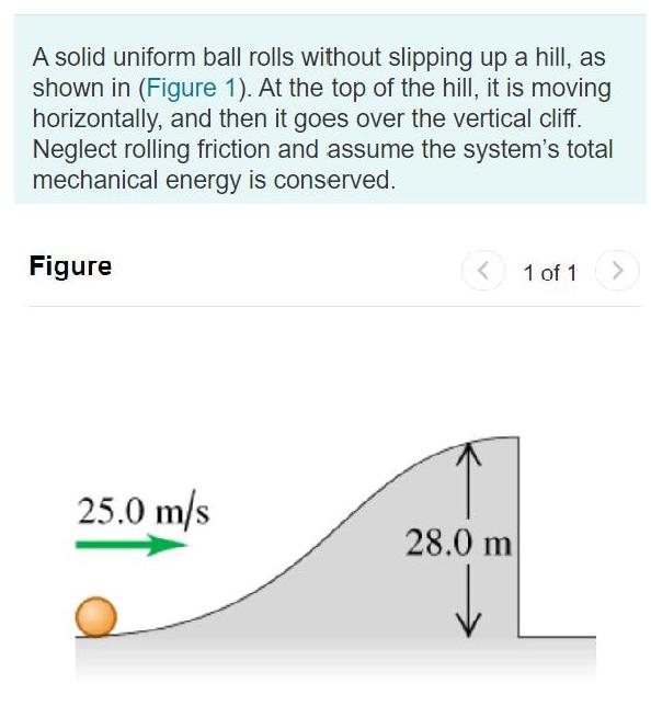 [Solved] A solid uniform ball rolls without slippi SolutionInn