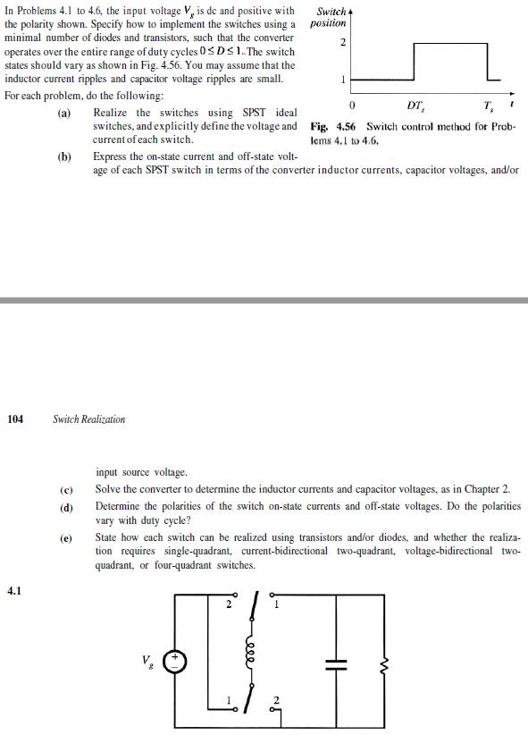 [Solved] In Problems 4.1 to 4.6, the input voltage SolutionInn