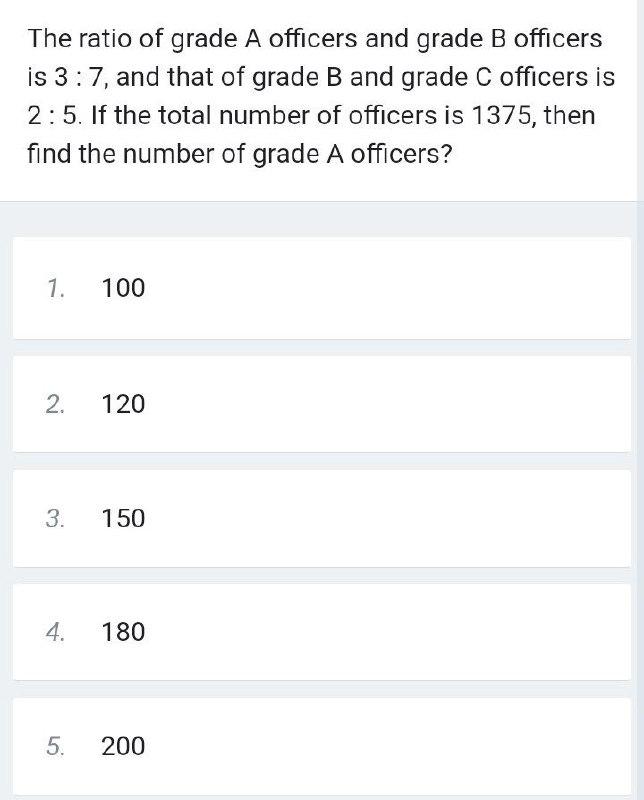 [Solved] The ratio of grade A officers and grade B SolutionInn