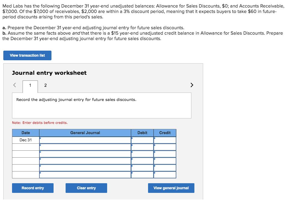 [Solved] Med Labs has the following December 31 ye SolutionInn