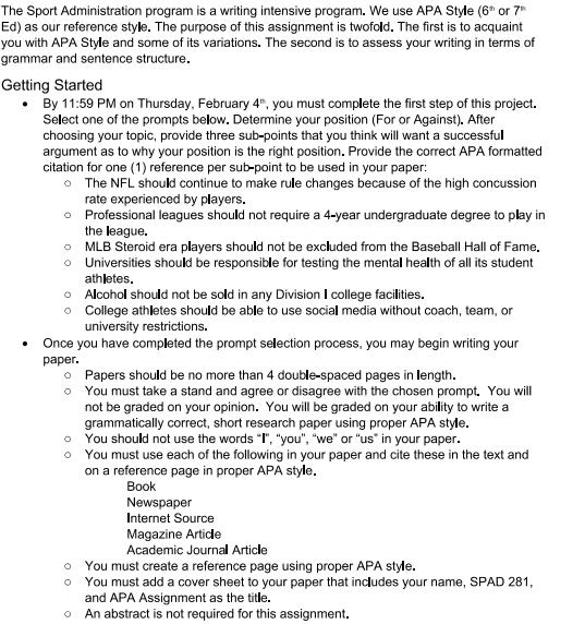 [Solved] The Sport Administration program is a wri SolutionInn