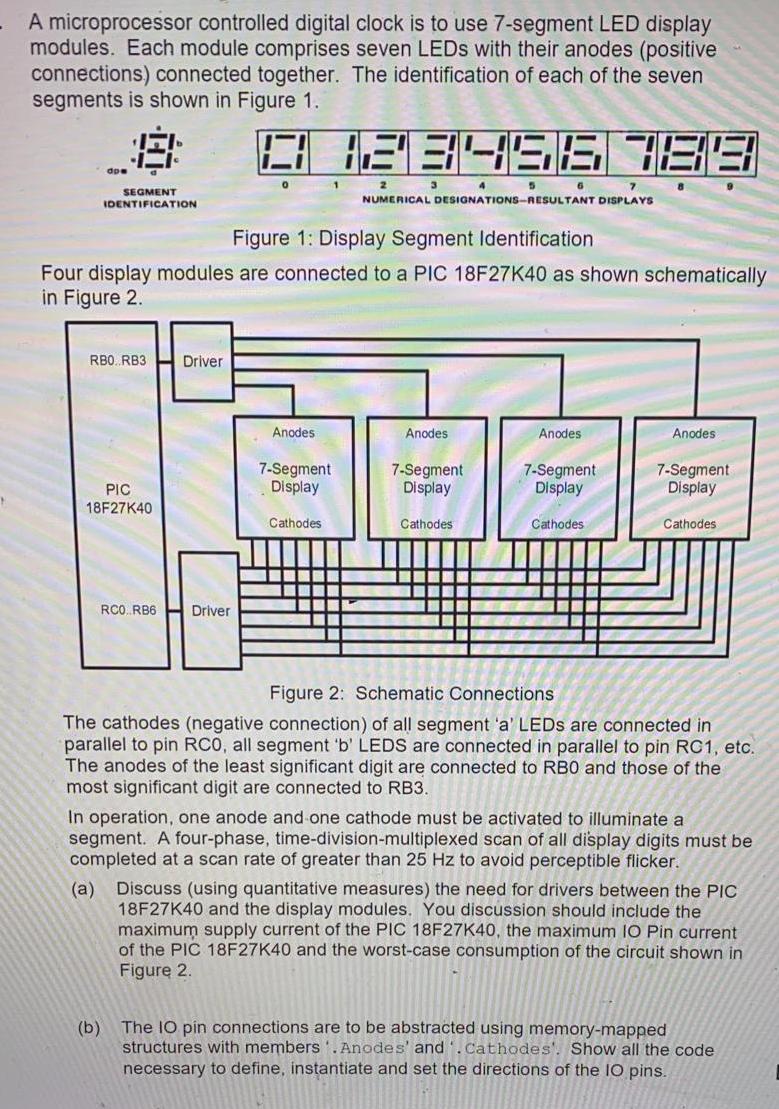 [Solved] A microprocessor controlled digital clock SolutionInn