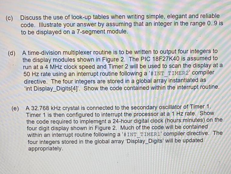 [Solved] A microprocessor controlled digital clock SolutionInn