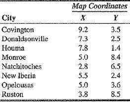 Solved A Chain Of Home Health Care Firms In Louisiana Needs To Locate A Centr Solutioninn