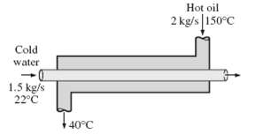 Solved A Thin Walled Double Pipe Counter Flow Heat Exchanger Is Used To Cool Solutioninn