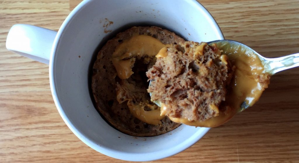Chocolate PB Protein Mug Cake Diary of a Fit Mommy