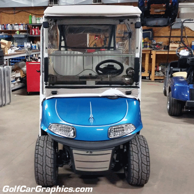 EZGO RXV Chrome 5pc Front Bumper Kit 201618