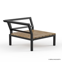 Florence Teak Wood Outdoor Corner Sofa