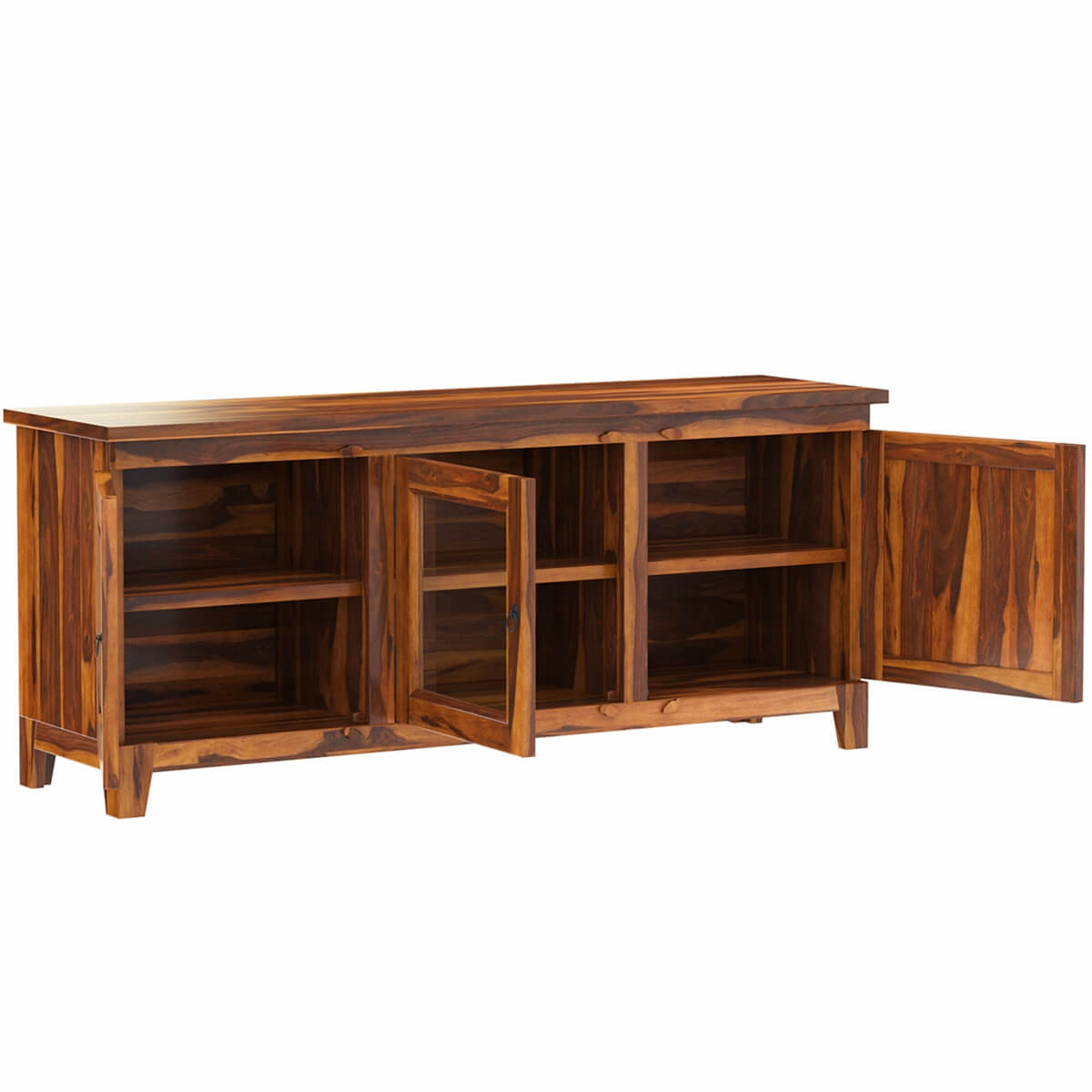 Oklahoma Farmhouse Solid Wood Rustic 64 Inch TV Stand