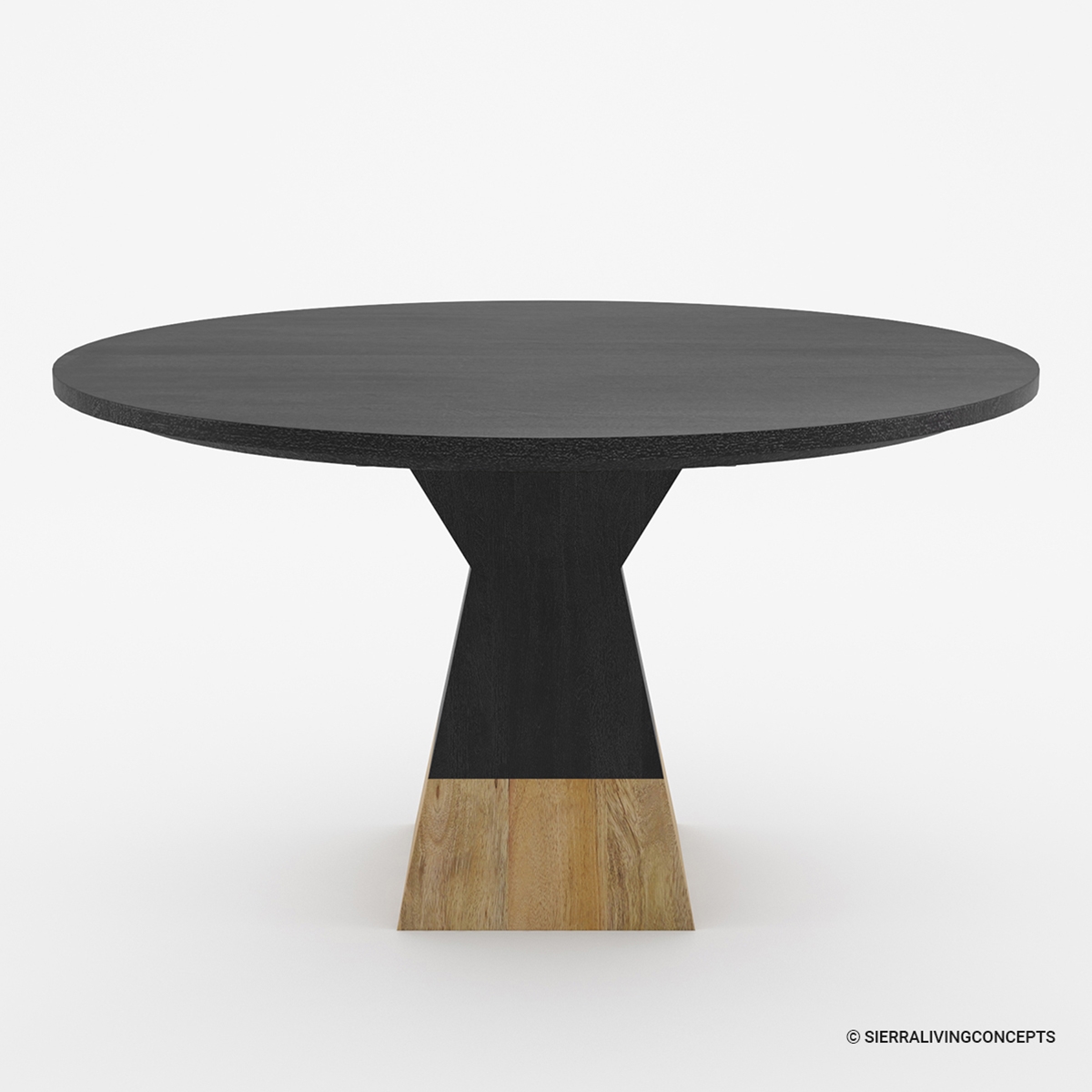 Middelburg Modern Solid Wood Round Top Kitchen Table
