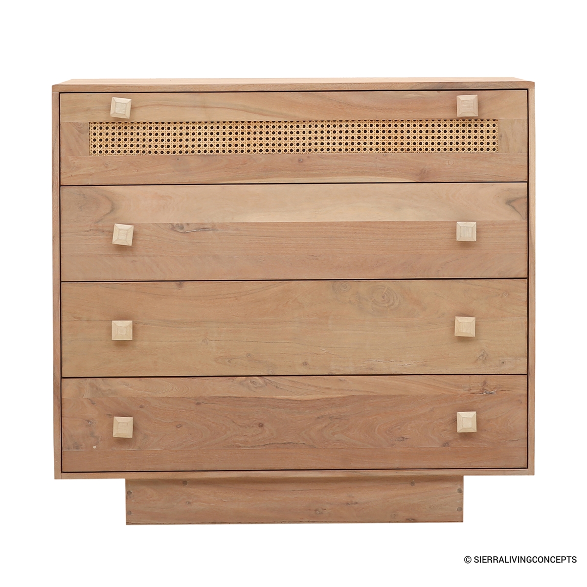 Dorsten Rustic Solid Wood 4 Drawer Dresser