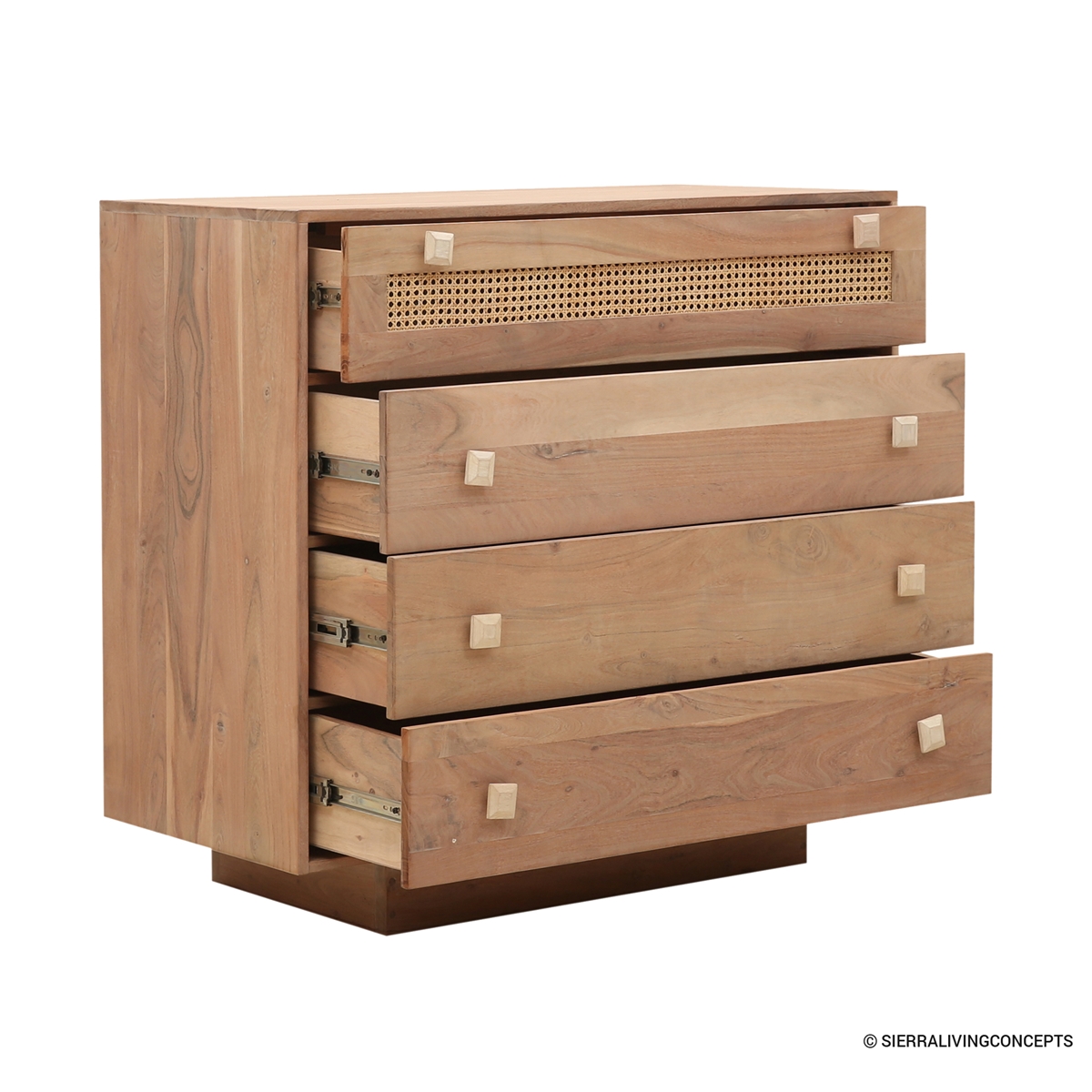 Dorsten Rustic Solid Wood 4 Drawer Dresser