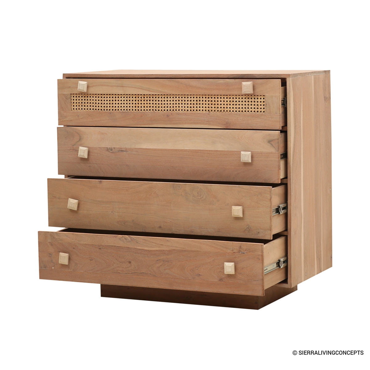 Dorsten Rustic Solid Wood 4 Drawer Dresser