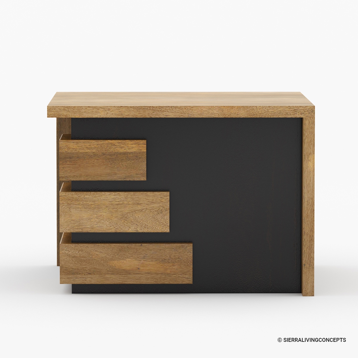 Brisbane Modern Rustic Solid Wood 2 Tone Office Coffee Table