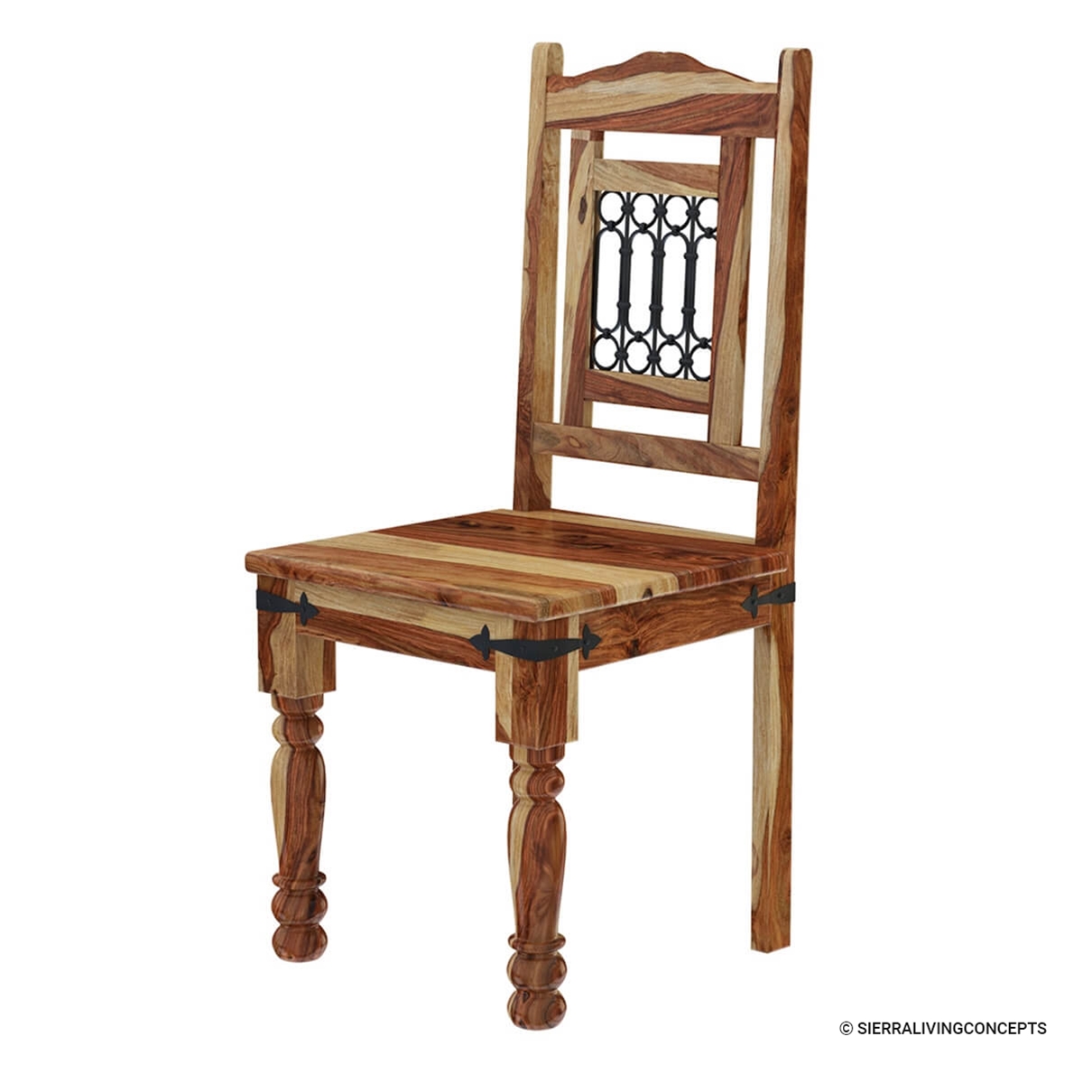 Dallas Classic Solid Wood Rustic Dining Room Table and Chair Set