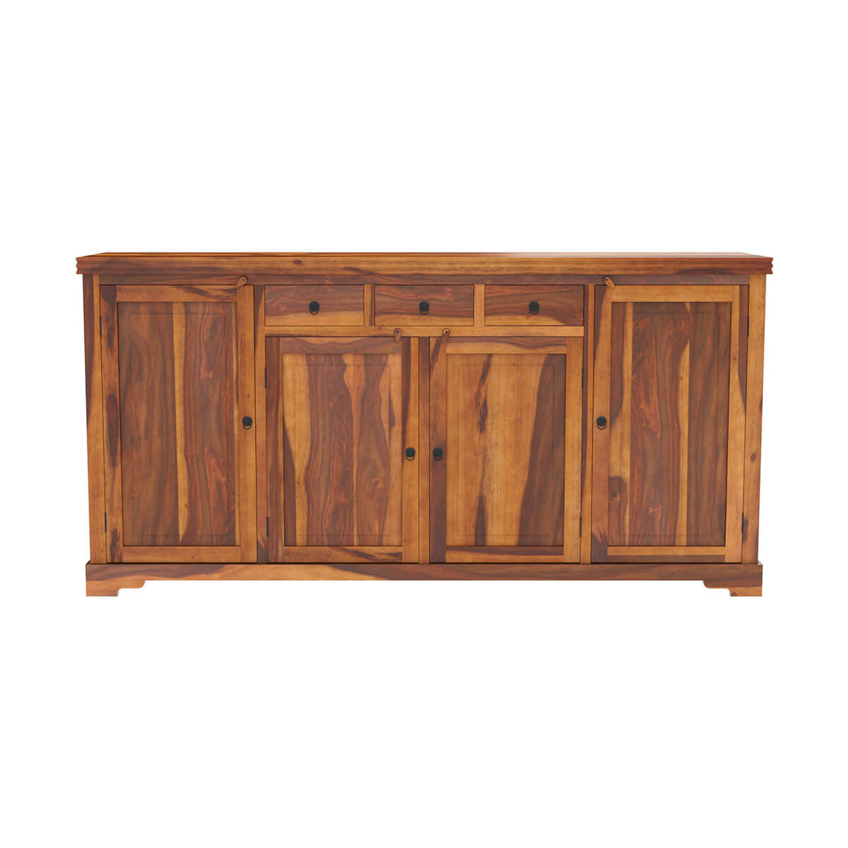 Santa Cruz Solid Wood 4Door 3Drawer Extra Long Sideboard
