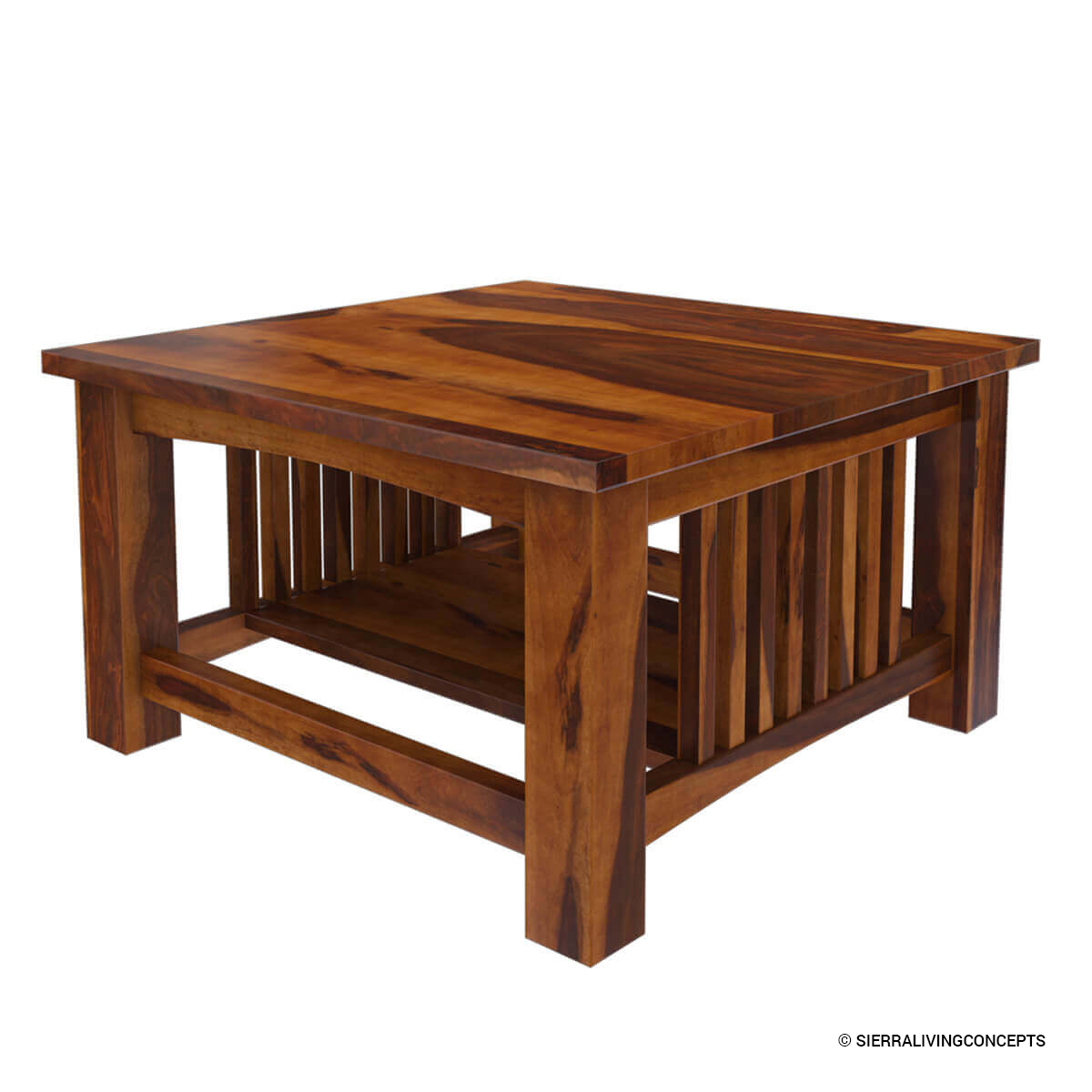 Jeddito Mission Rustic Solid Wood Square Coffee Table