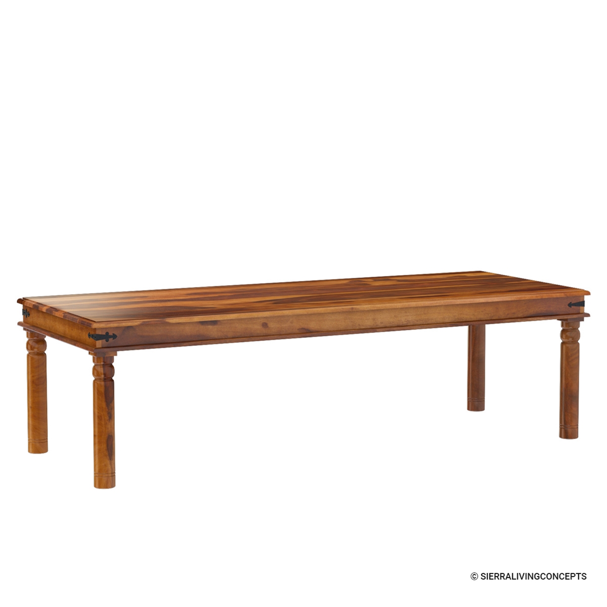 San Francisco Rustic Furniture Large Dining Table with 10 Chairs Set