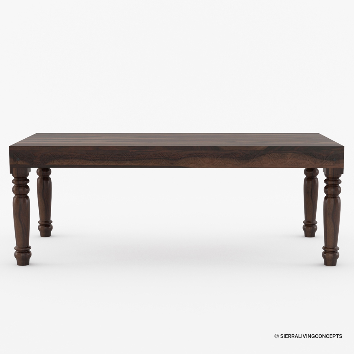 Langley Hand Carved Solid Wood Traditional Dining Table