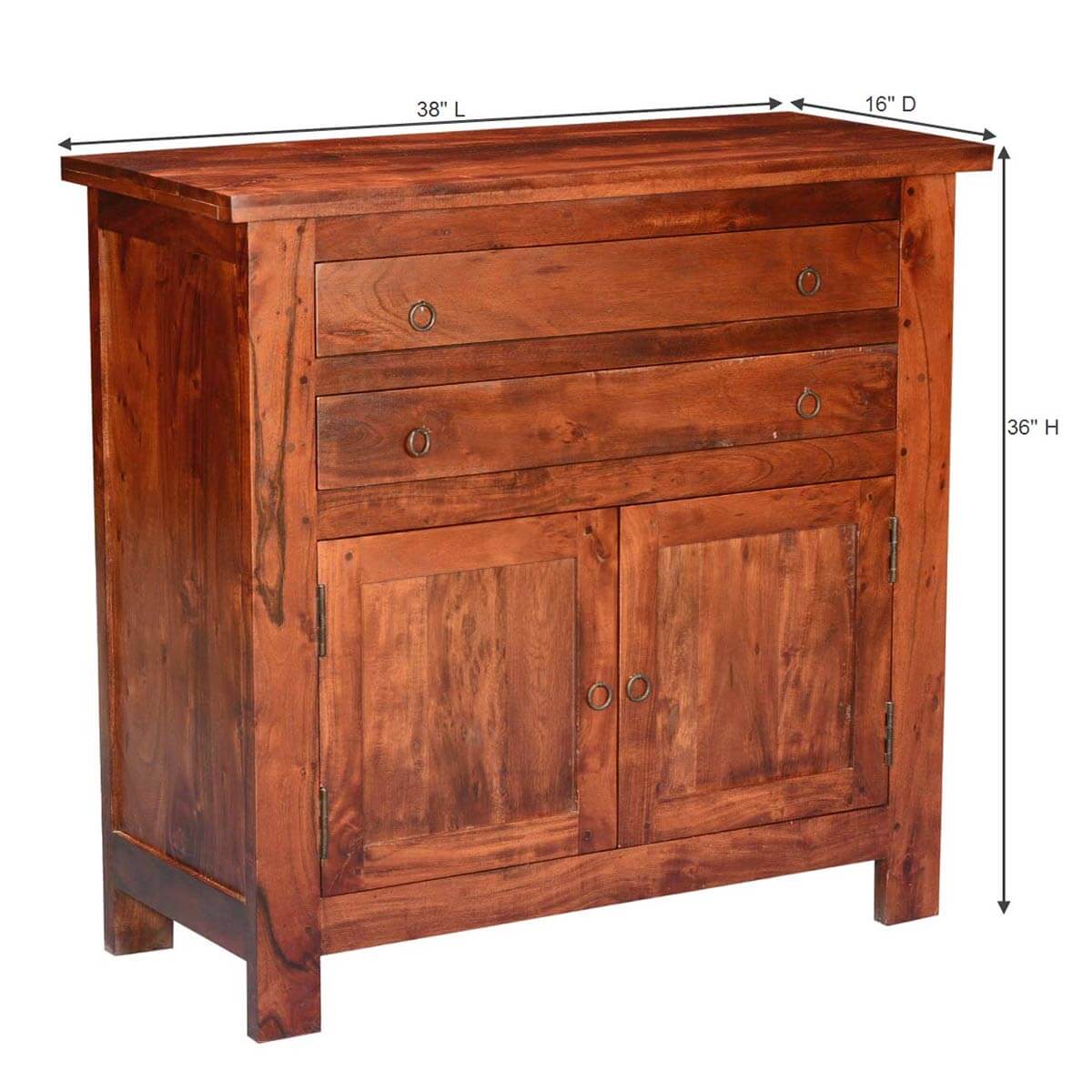Mission Classic Acacia Wood Buffet Sideboard