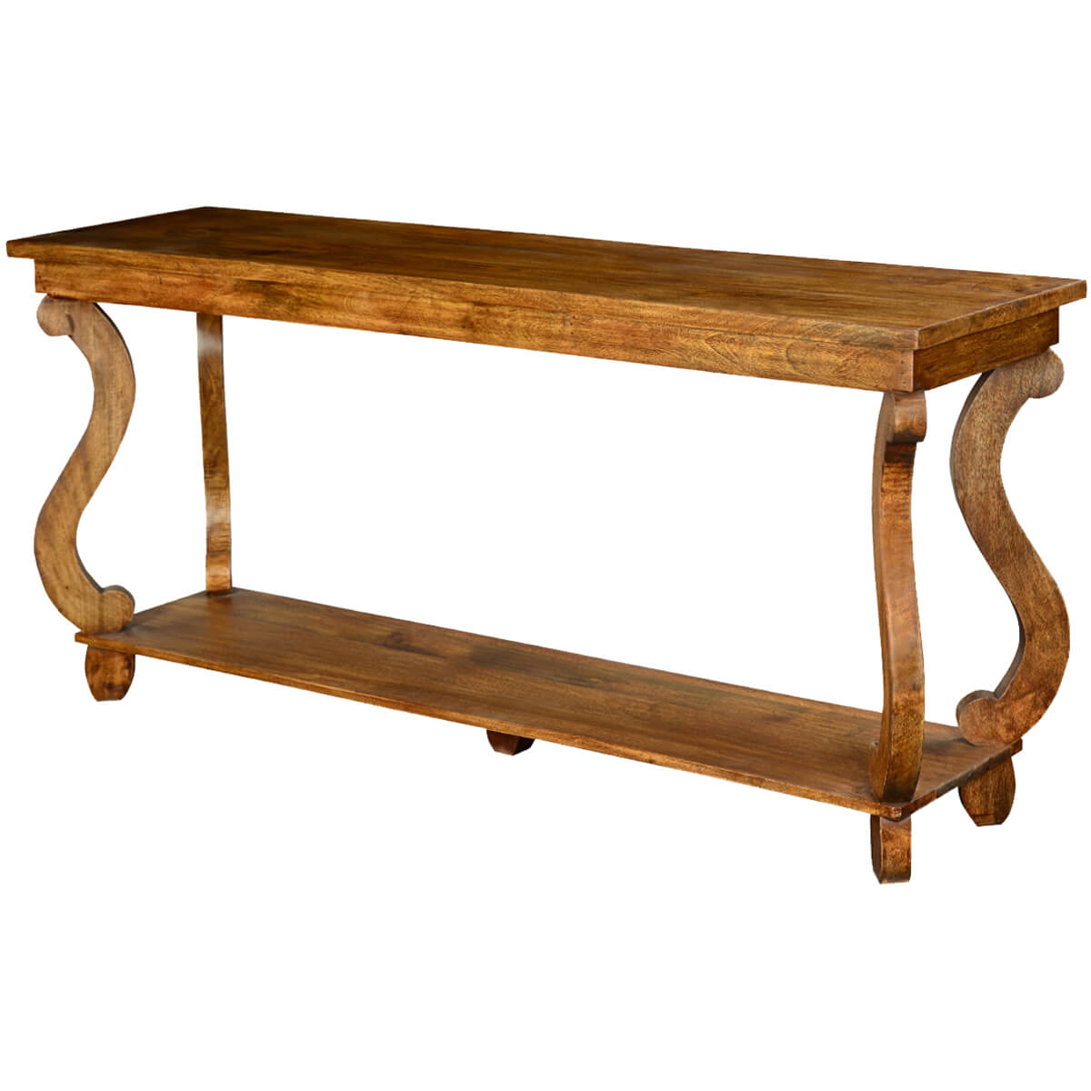 solid wood hall console table