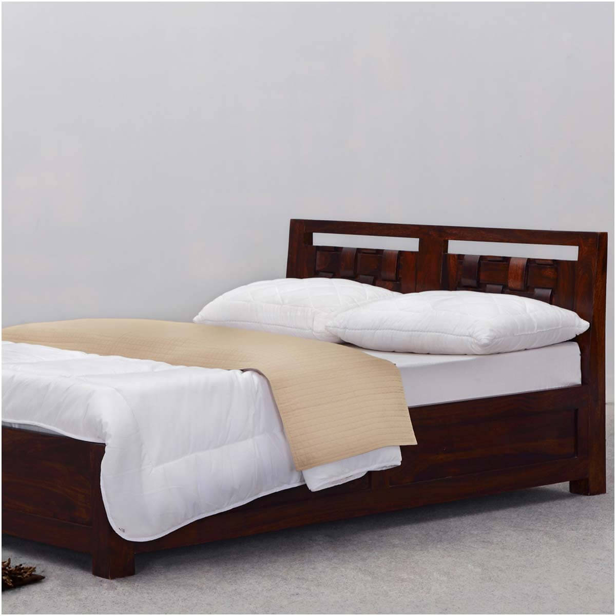 solid platform bed