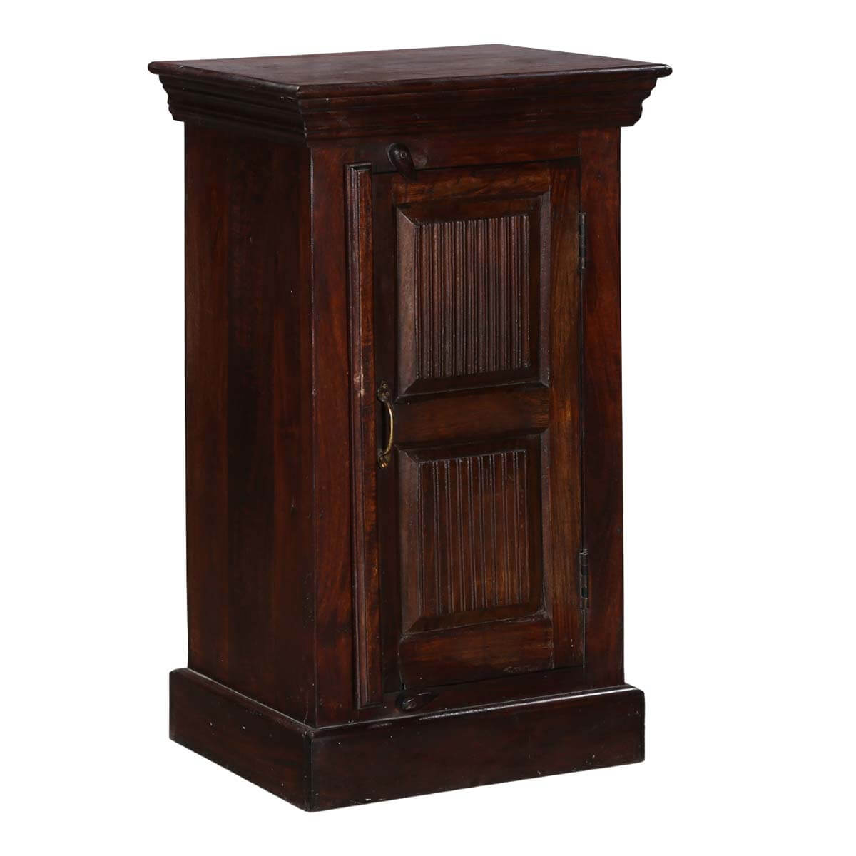 Traditional Shaker Mango Wood Nightstand End Table Cabinet Traditional Shaker Mango Wood Nightstand End Table Cabinet