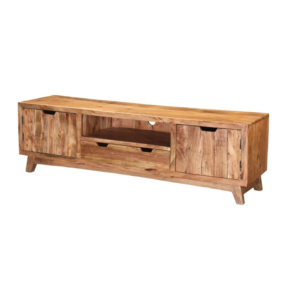 Augusta Handcrafted Rustic Solid Wood TV Media