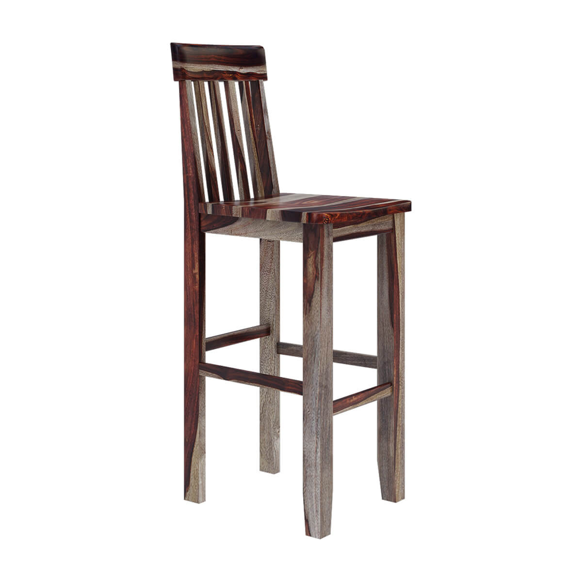 Lincoln Study Solid Wood Tall Wine Bar Chair (Set of 2)