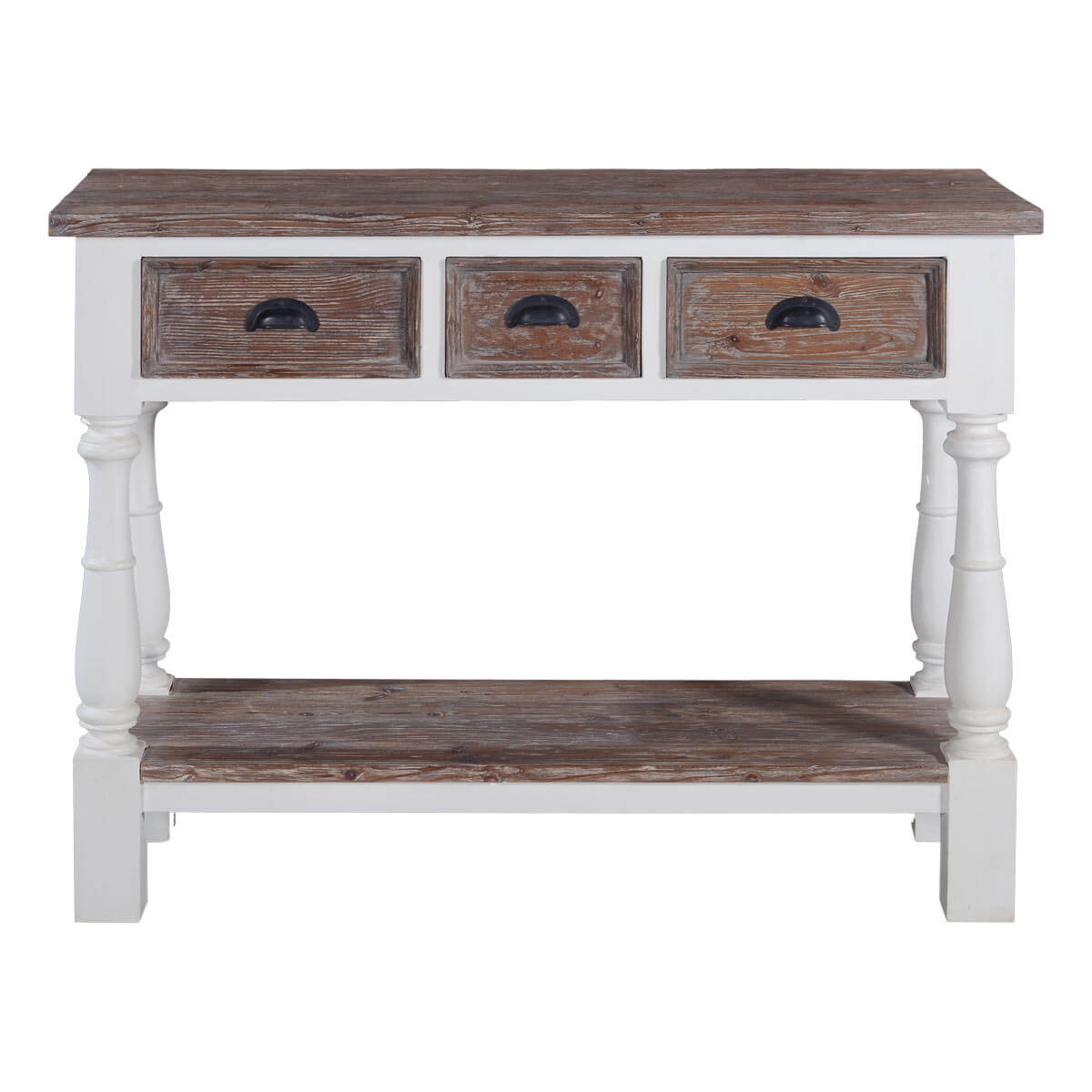 Oregon Graceful Handcrafted Teak Wood & Solid Wood Console Table
