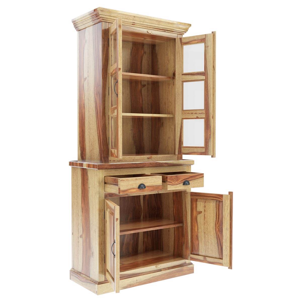 Ostrander Rustic Solid Rosewood Small Dining Room Hutch