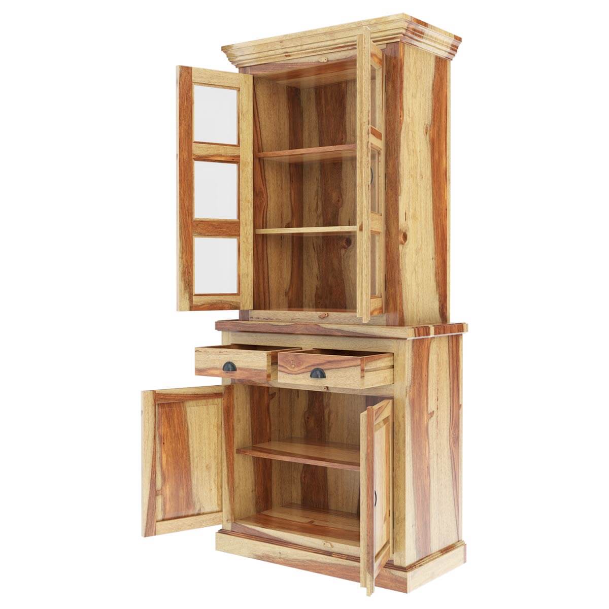 Ostrander Rustic Solid Rosewood Small Dining Room Hutch