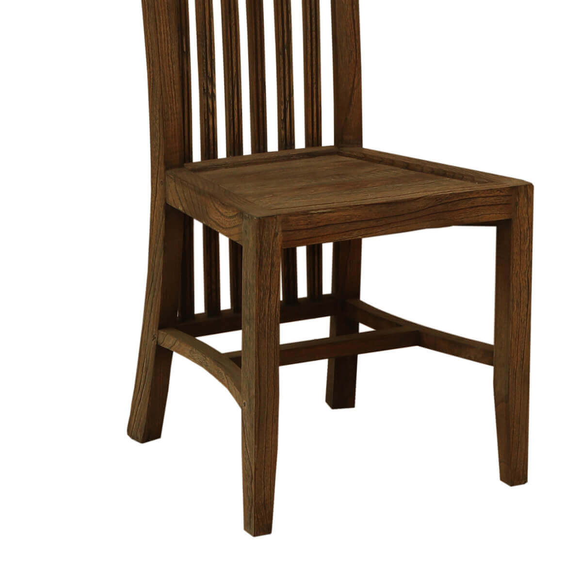 Pensacola Mindi Wood Stylish Vertical Slat Back Dining Chair