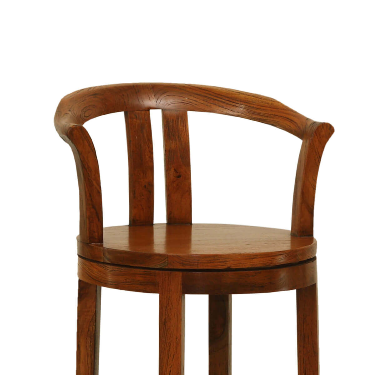 Bartow Vintage Style Teak Wood Bar Chair
