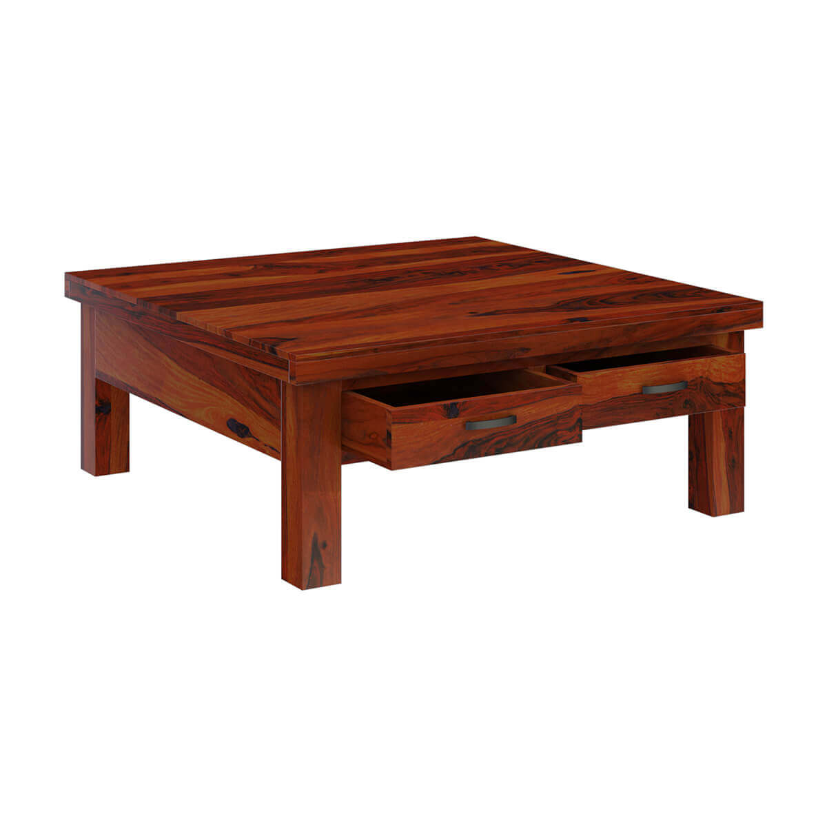 Cheverly Modern Style Solid Wood 3 Piece Coffee Table Set With Storage