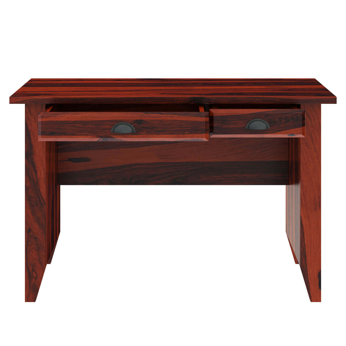 Brenda Rustic Solid Wood 2 Drawer Writing Desk