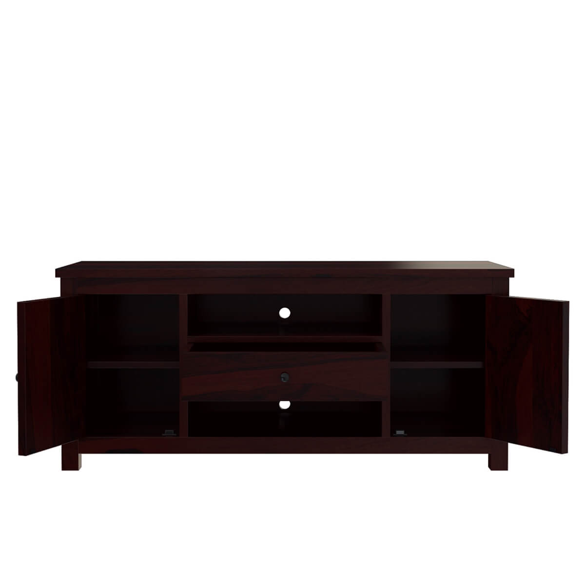 Murrieta Rustic Solid Wood TV Stand & Media Console With Drawer