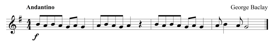 Grade 1 trumpet sight reading exercise, "A Playful Melody" by George B. on SightReadingMastery