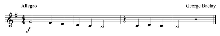 Grade 1 trumpet sight reading exercise, "You Made It!" by George B. on SightReadingMastery