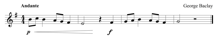 Grade 1 trumpet sight reading exercise, "Cantabile Alla Marcia" by George B. on SightReadingMastery