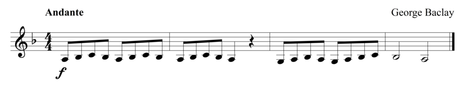 Grade 1 clarinet sight reading exercise, "Play for Me" by George B. on SightReadingMastery