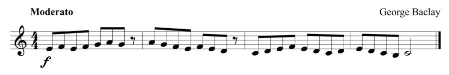 Grade 1 clarinet sight reading exercise, "A Happy Soul" by George B. on SightReadingMastery