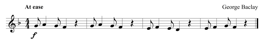 Grade 1 clarinet sight reading exercise, "Rhythmic Challenge" by George B. on SightReadingMastery