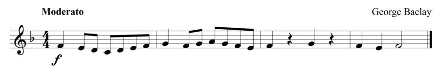 Grade 1 clarinet sight reading exercise, "Let It Flow" by George B. on SightReadingMastery